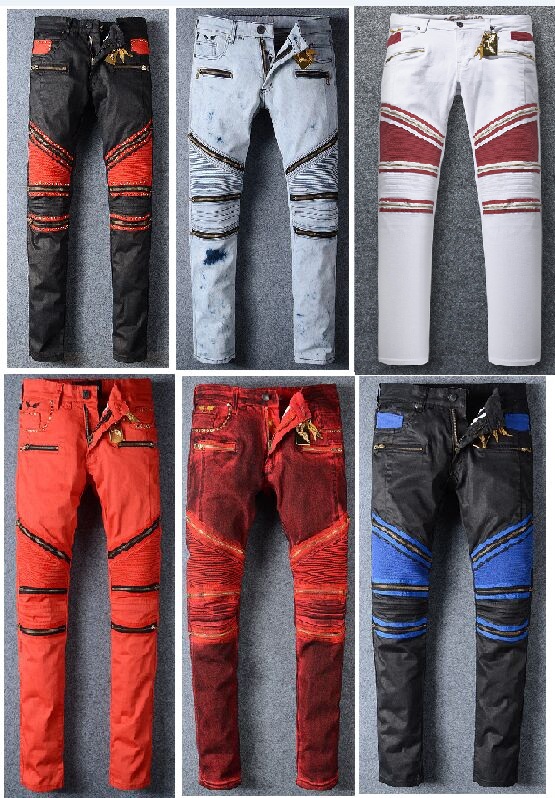 2017 New Robin Mens Jeans Zipper Classic Gold Metal Wing Robins Mens Designer Jeans Biker Jeans Wash Studded Cowboy Slim Denim Pants, Black-red
2017 New Robin Mens Jeans Zipper Classic Gold Metal Wing Robins Mens Designer Jeans Biker Jeans Wash Studded Cowboy Slim Denim Pants, Black-red
