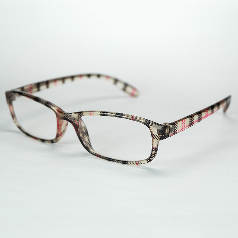 TheCheap Comfortable Reading Glasses Simple Colorful Stripe Plastic Frame With Power Lenses Hyperopia Eyeglasses 7 Colors Mixed Wholesale