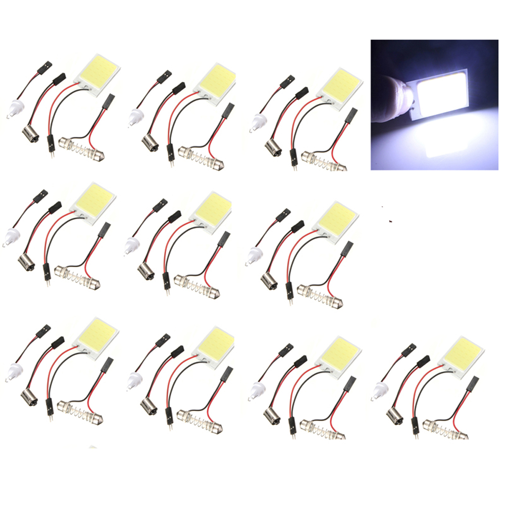 10x Super Bright T10 W5W C5W Festoon BA9S 3 Adapter 24 SMD COB LED Auto Panel Light Reading Bulb Car Interior Map Dome Lamp
10x Super Bright T10 W5W C5W Festoon BA9S 3 Adapter 24 SMD COB LED Auto Panel Light Reading Bulb Car Interior Map Dome Lamp