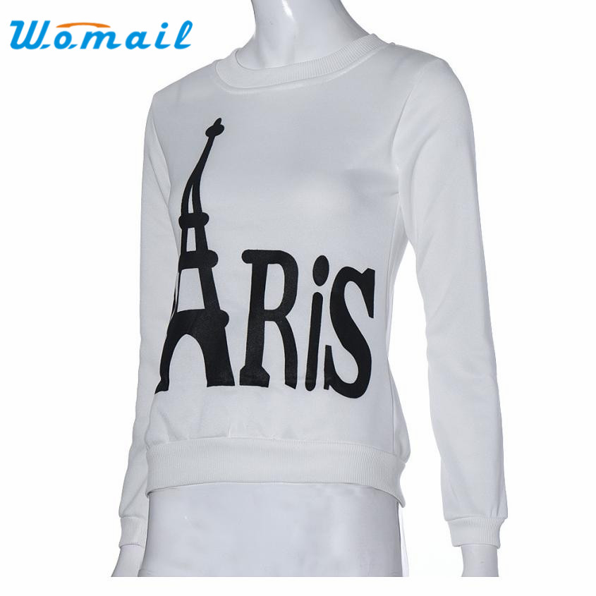 Wholesale- CharmDemon Hot Sale Women Long Sleeve Printed Pullover Sweatshirts st12