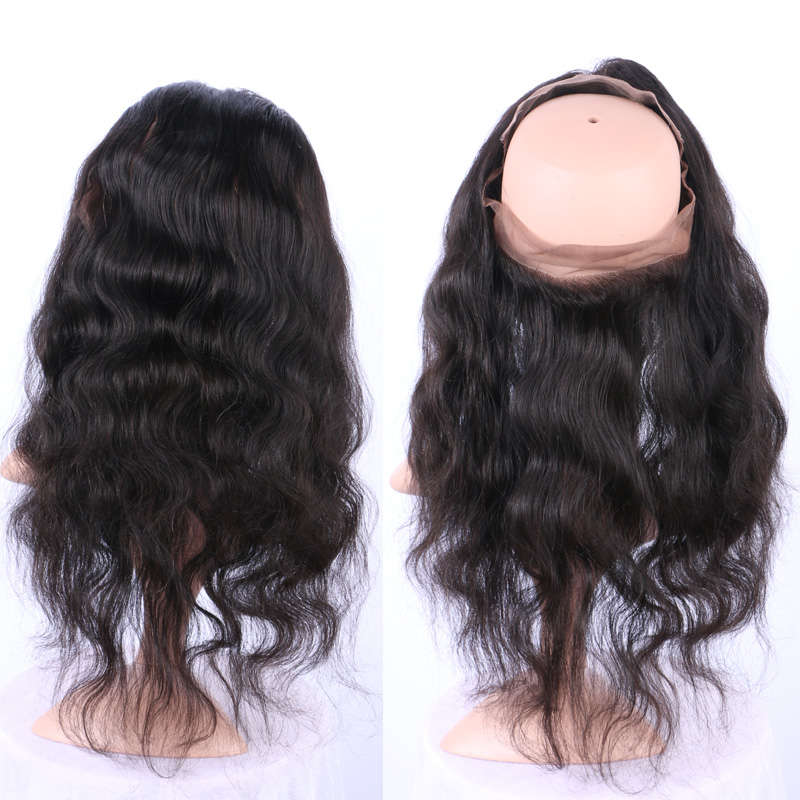 360 Band Full Lace Frontal Closure 22*4*2 Body Wave Brazilian Human Hair 360 Lace Frontal Big Stock Wholesale Price