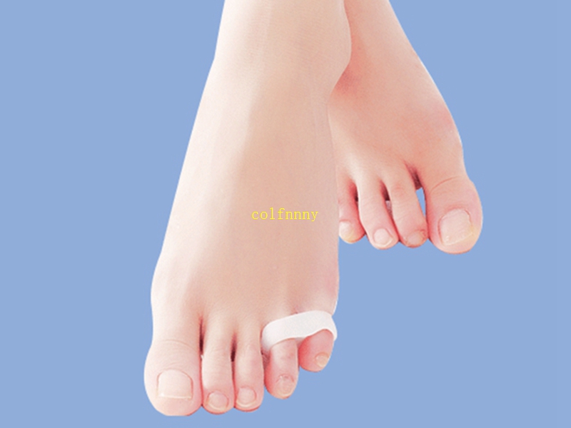 100pairs/lot Fast Shipping silicone little toe varus overlapping separation 2 ring orthotics foot care set