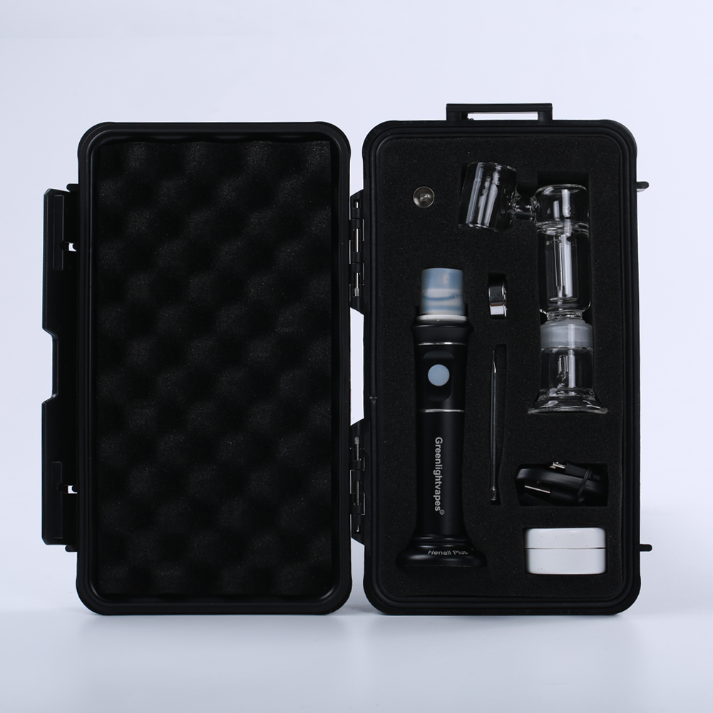 Latest Electronic Cigarette Dry Herbal Vaporizer kit G9 Greenlightvapes Henail Plus Portable Enail Carb Cap Dabber Tool For Wax, Black
Latest Electronic Cigarette Dry Herbal Vaporizer kit G9 Greenlightvapes Henail Plus Portable Enail Carb Cap Dabber Tool For Wax, Black