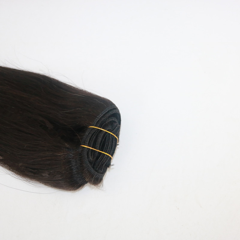Ombre Color 1B/Red High Quality Virgin Hair Straight Human Hair Clip In HairExtensions 100G Per Bundle