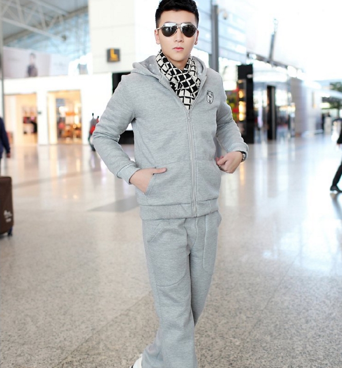 New Winter Jacket Mens Hoodies and Sweatshirts Sweat Suits Oversized Male Hooded Sets Sporting Suit Brand Mens Tracksuit Sets