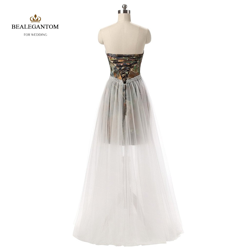 sexy fashion aline wedding dresses with sweetheart formal long camouflage wedding party bridal gowns wa10