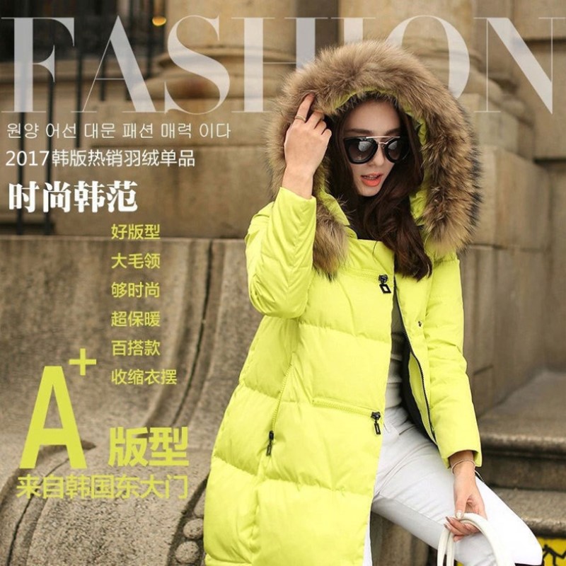 2019 new women parka wool collar thick parkas plush cotton jacket parka mujer camperas mujer abrigo A644