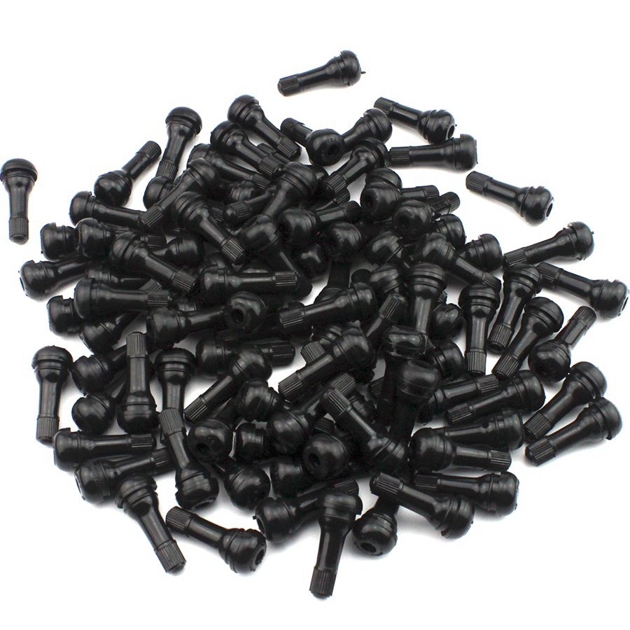 100PCS/LOT TR413 Brass Car Valve valves Stem Rims Snap-In Tire Auto Tyre Tubeless Short Rubber Wheel Accessory
