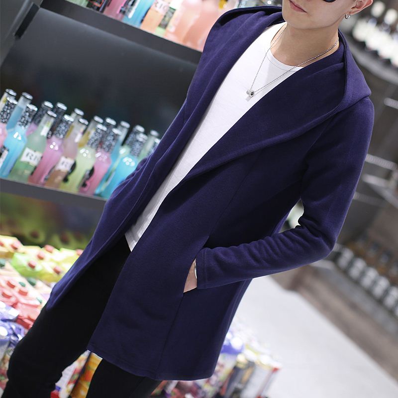 Mens Sweater 2016 New Plus Size Autumn Slim Fit Cardigan Men Simple Hooded Casual Sweater Men Long Mens Cardigans 4Colors 5XL-M