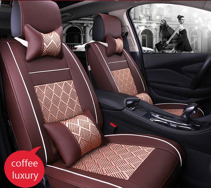 Auto Car Seat Cover full sets Universal Fit 5 seat SUV sedans front/back seat mats automotive interior imitation leather+ice silk
Auto Car Seat Cover full sets Universal Fit 5 seat SUV sedans front/back seat mats automotive interior imitation leather+ice silk