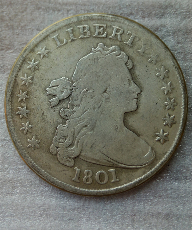 United States Draped Bust Dollar 1801 Coins Copy Archaize Old Looking US Coins Brass Crafts Coins\Whole Sale Free Shipping
United States Draped Bust Dollar 1801 Coins Copy Archaize Old Looking US Coins Brass Crafts Coins\Whole Sale Free Shipping