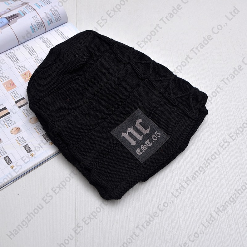 Men Winter Season Knitted Hat NC Plus Thicken Warm Inside Beanie Skull Caps 5 Colors Wholesale Price