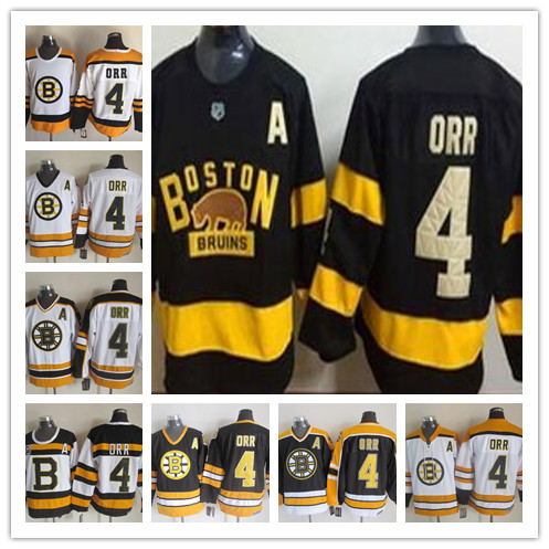 Discount Retro #4 Bobby Orr Jerseys Hockey Ice Boston Bruins 75TH Stripe Winter Classic CCM Vintage Alternate White Black Yellow Uniforms, Black;red
Discount Retro #4 Bobby Orr Jerseys Hockey Ice Boston Bruins 75TH Stripe Winter Classic CCM Vintage Alternate White Black Yellow Uniforms, Black;red