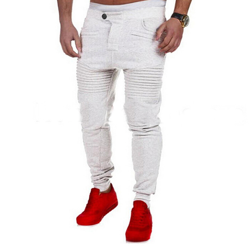 Wholesale-2016 New Fashion Mens Harem Pants Joggers Sweatpants Pants Men Casual Hip Hop Pants Solid Trousers 22