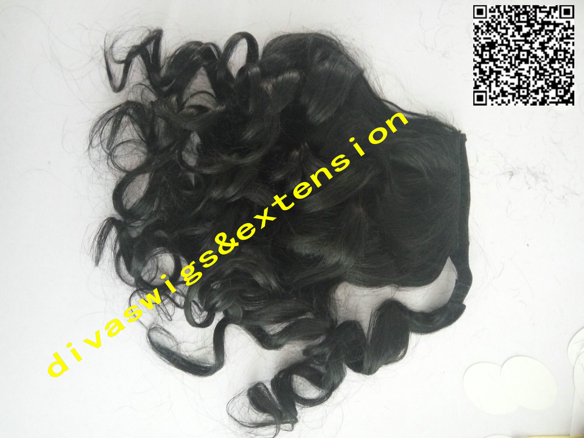 Chic Ponytail natural Clip In bouffant wavy Peruvian Human Hair Drawstring Pony tail Hair Extensions100g or120g For Girls