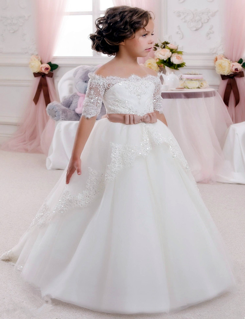 Spring Flower Girl Dresses Vintage Jewel Sash Lace Net Baby Girl Birthday Party Christmas Communion Dresses Children Girl Party Dresses, Custom made from color chart
Spring Flower Girl Dresses Vintage Jewel Sash Lace Net Baby Girl Birthday Party Christmas Communion Dresses Children Girl Party Dresses, Custom made from color chart