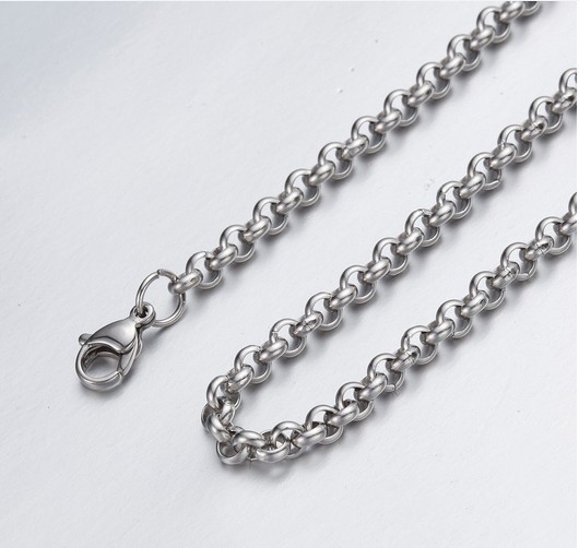 100pcs Lot large wholesale price silver tone Stainless Steel round rolo LInk Chain Necklace women jewelry 3mm /4mm choose lenght in bulk
100pcs Lot large wholesale price silver tone Stainless Steel round rolo LInk Chain Necklace women jewelry 3mm /4mm choose lenght in bulk