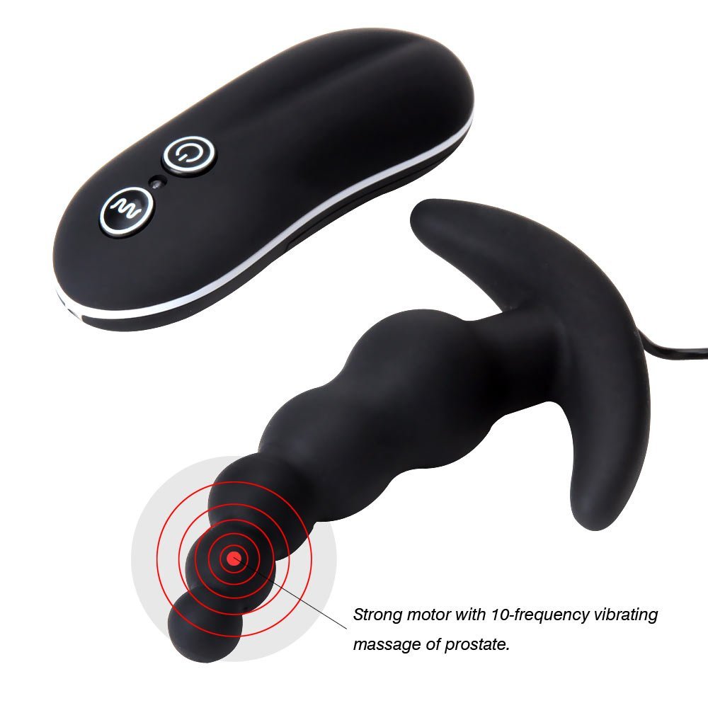 Prostate Massage Anal Sex toys Anal vibrator Butt Plug 10 mode Silicone Anal beads Sex toys for men Sex products - view 4