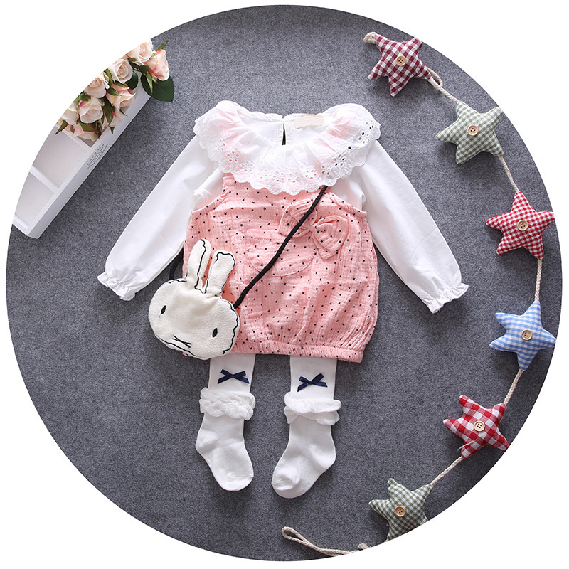 2PC Toddler Baby Girls Infants Long Sleeve Shirt Dress+Umbrella Strap Dress Clothes Outfits Children Clothing 1-3Years, White
2PC Toddler Baby Girls Infants Long Sleeve Shirt Dress+Umbrella Strap Dress Clothes Outfits Children Clothing 1-3Years, White