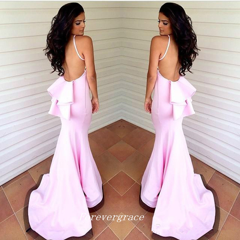 Robe Demoiselle D'honneur Pink Bridesmaid Dress Mermaid High Neck Bodycon Maid of Honor Dress Wedding Guest Gown Custom Made Plus Size