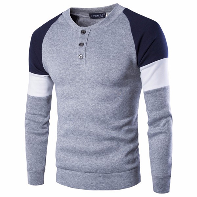 2017 Brand British Style Mens Fashion Casual Sweater Stitching Button Decorated Crew Neck Plus Size Mens Sweaters Tops, Navy
2017 Brand British Style Mens Fashion Casual Sweater Stitching Button Decorated Crew Neck Plus Size Mens Sweaters Tops, Navy