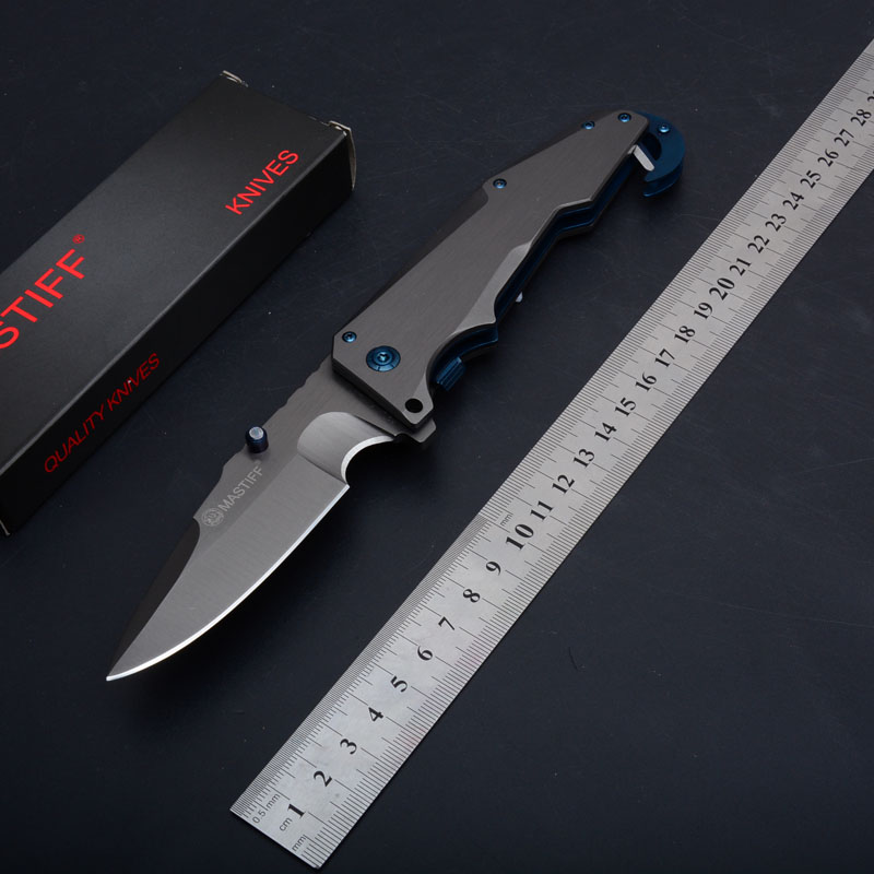 2018 MASTIFF Titanium Tactical Folding Knife 7Cr17Mov 59HRC Clip Outdoor Camping Hunting Survival Pocket Knife Hook EDC Tools Xmas Gift
2018 MASTIFF Titanium Tactical Folding Knife 7Cr17Mov 59HRC Clip Outdoor Camping Hunting Survival Pocket Knife Hook EDC Tools Xmas Gift