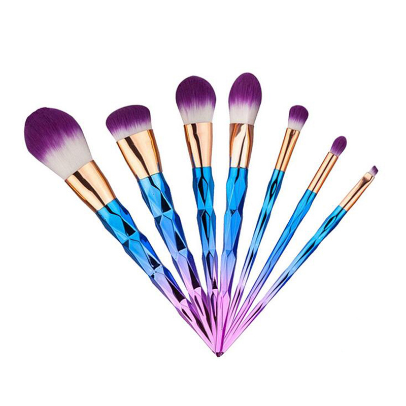 Professional Makeup Brushes 3 Colors 7pcs/set Soft Hair Brush Beauty Cosmetic Eyeshadow Lip Powder Face Foundation Tools Brush Set Free DHL