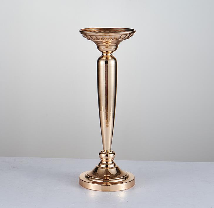 The wedding prop path table vase gold plating carrot column European style flower ware stage master WQ15