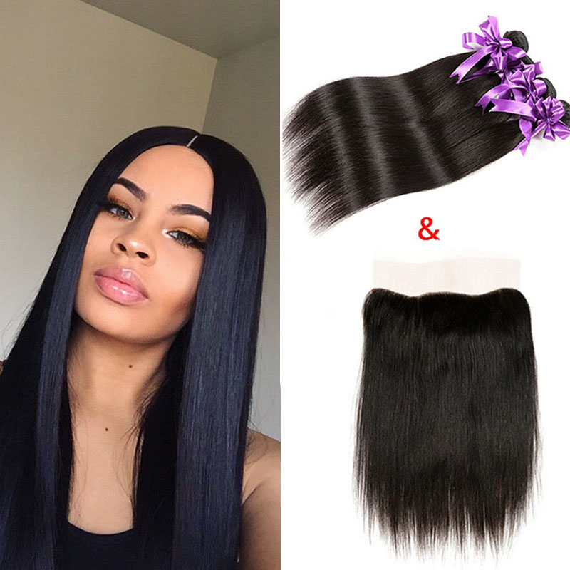 Malaysian Straight 13x4 Lace Frontal Closure with Bundles 3 Bundles Hair Extension Weave With Closure Cheap Malaysian Virgin Human Hair, Natural color
Malaysian Straight 13x4 Lace Frontal Closure with Bundles 3 Bundles Hair Extension Weave With Closure Cheap Malaysian Virgin Human Hair, Natural color