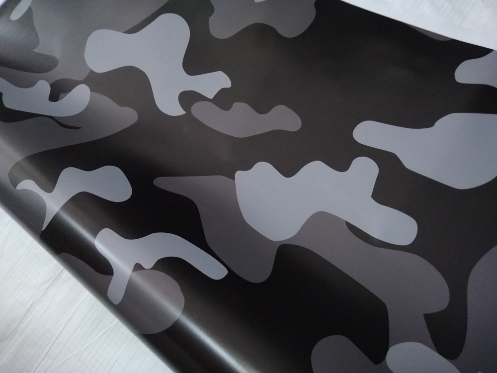 Large Gunmetal Camo Car Wrap Vinyl With Air Release Gloss/ Matt Arctic Camouflage covering Truck boat graphics STYLING 1.52X30M (5x98ft)