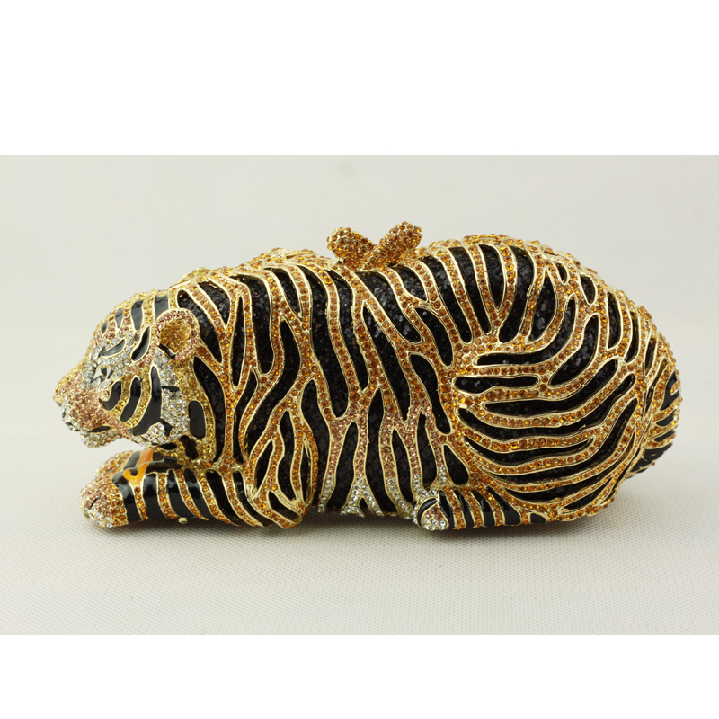 Tiger-shaped Golden Evening Clutch Bags with Strap Black Grey Gold Crystal Tiger Clutch for Women Designer Black Clutch Handbag
Tiger-shaped Golden Evening Clutch Bags with Strap Black Grey Gold Crystal Tiger Clutch for Women Designer Black Clutch Handbag