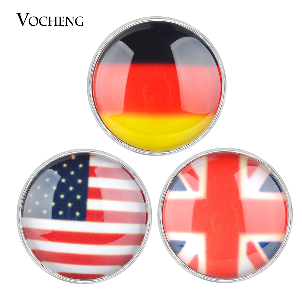 Vocheng Noosa Interchangeable Snap Buttons Jewelry Accessory National Flag Style Ginger Snap Jewelry (Vn-415) от DHgate WW