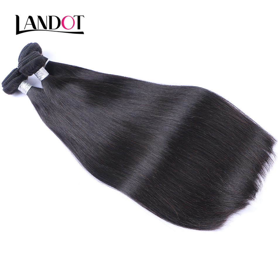 UNPROCESSED Brazilian Peruvian Malaysian Indian Cambodian Mongolian Virgin Human Hair Weaves Bundles Straight Soft Full Remy Hair Extensions