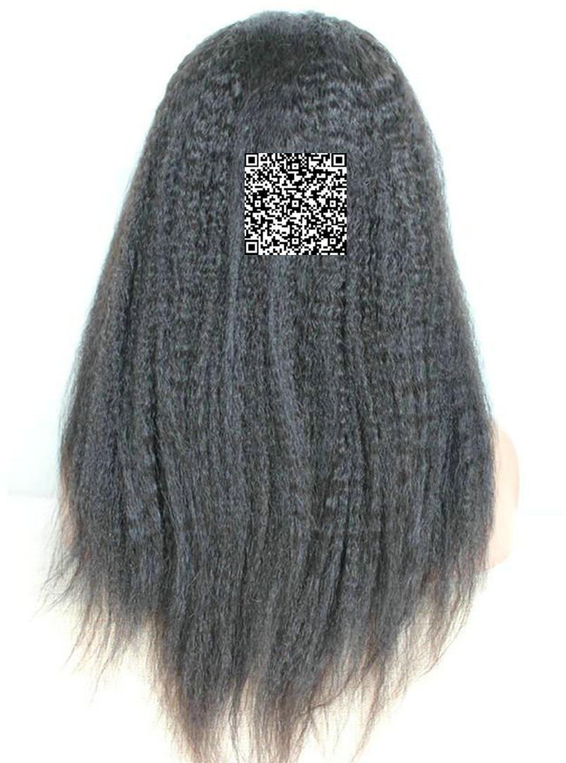 Italian Yaki Lace Front Human Hair Wigs For Black Women Brazilian remy Frontal Wig kinky straight 360 diva1
