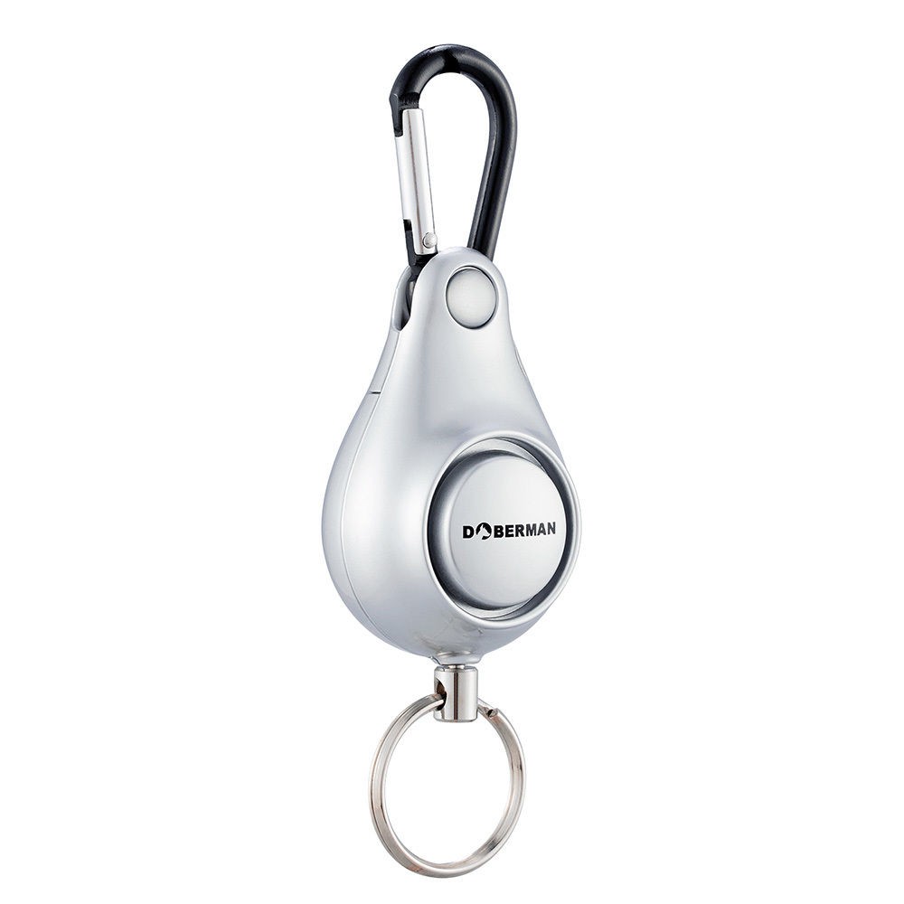 DOBERMAN SECURITY Silver Personal Pull-ring Triggered Anti-attack Safety-personal Alarm For Ladies
