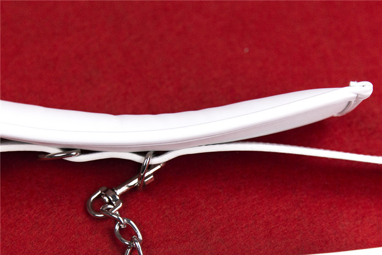 White PU Leather Soft Padded Handcuffs For Sex Adults Games Fetish Bondage Restraints Wrist Hand Cuffs Sex Toys ,Sex Products q0506