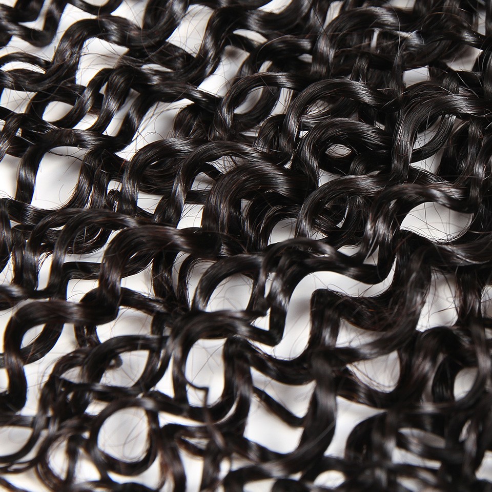 Free shipping Brazilian Virgin Jerry Curly 4x4 Lace Closure Pre-Plucked With Baby Hair