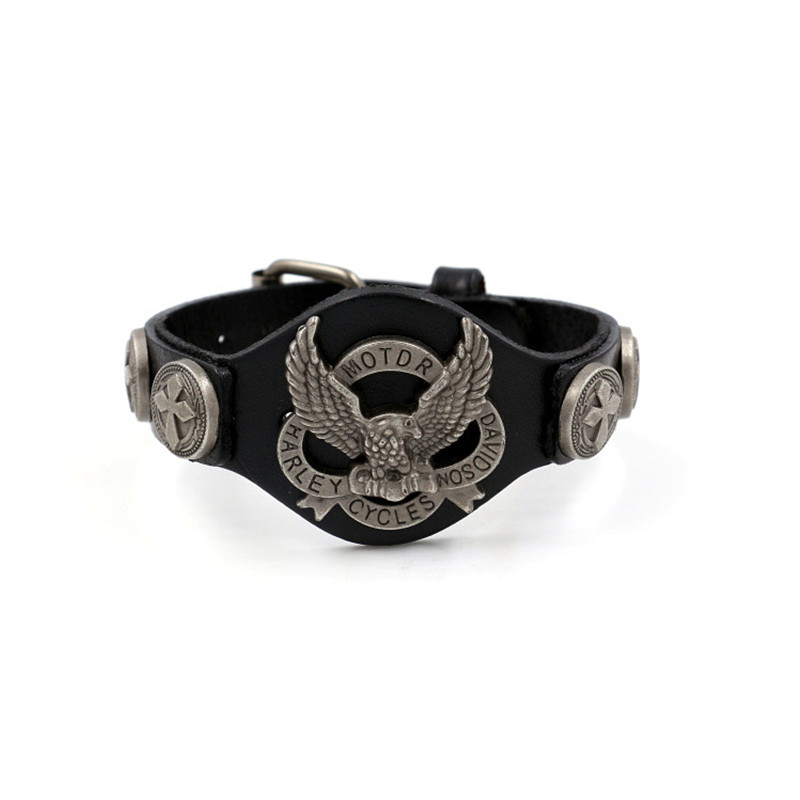 Ride To Live Men Bracelet Genuine Leather Harley Rider Bracelet Mens Eagle Bracelets & Bangles Wristband, Golden;silver
Ride To Live Men Bracelet Genuine Leather Harley Rider Bracelet Mens Eagle Bracelets & Bangles Wristband, Golden;silver