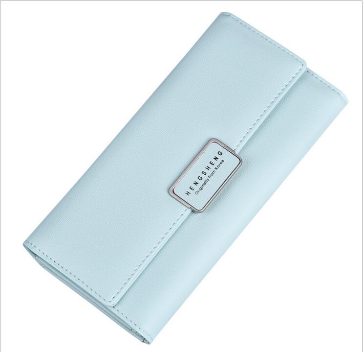 Hengsheng new women's purse is simple and stylish with a large volume and a large amount of credit card wallet