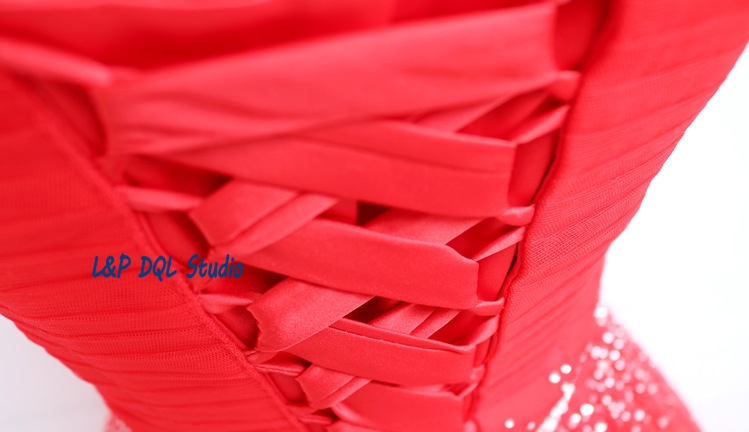 Gorgeous Dark Red Ball Gown Real Pictures Prom Dresses Off Shoulder Lace-up Back Long Evening Dress Pleats Tulle Sweep Train Beads Sequined Peplum