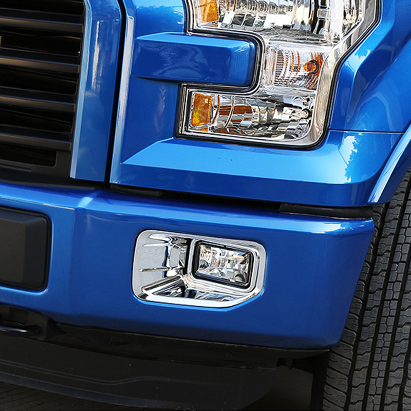 ABS Front Fog Shade Lamp Decorative Cover For Ford F150 2015 UP Car Styling Exterior Accessories