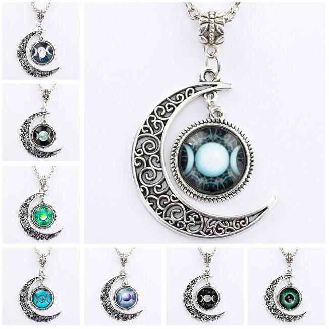 New arrival Hot Moon Goddess Black Witch Worshipers Star Moon Gemstone Necklace WFN510 (with chain) mix order 20 pieces a lot
New arrival Hot Moon Goddess Black Witch Worshipers Star Moon Gemstone Necklace WFN510 (with chain) mix order 20 pieces a lot