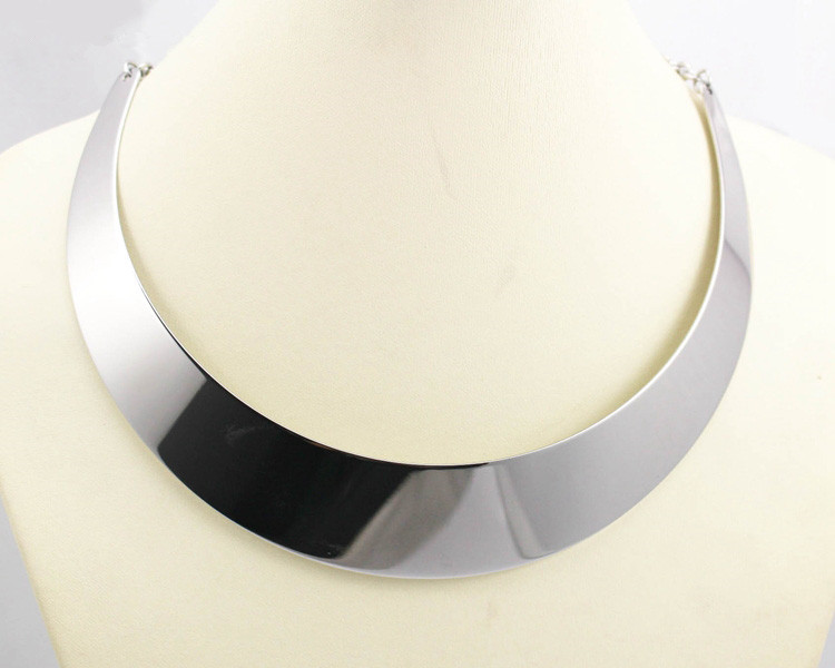 Fashion women jewelry shiny silver punk chokers necklace 316L stainless steel 45cm redonda Metal Brillante de color plata Collar
Fashion women jewelry shiny silver punk chokers necklace 316L stainless steel 45cm redonda Metal Brillante de color plata Collar