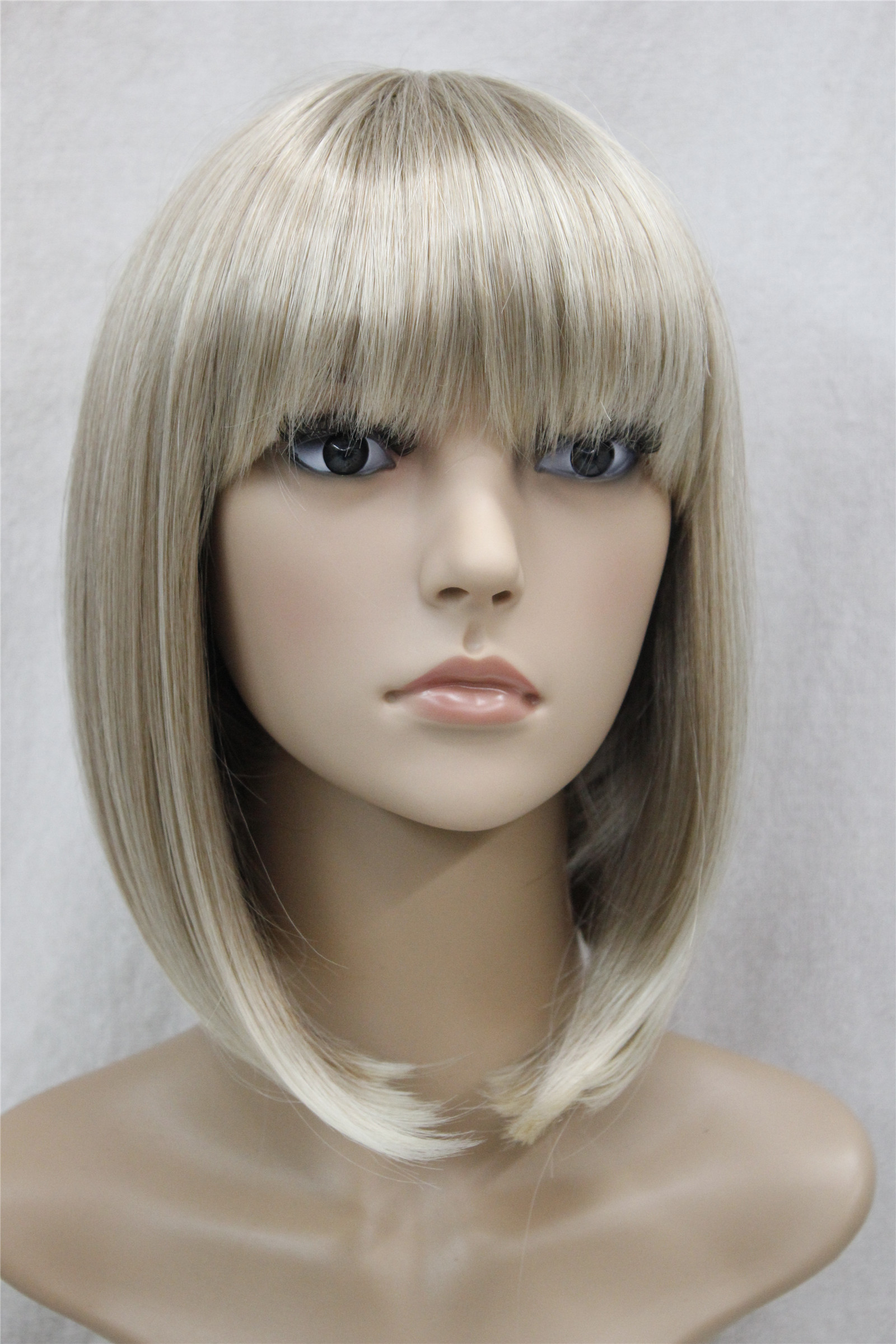 Hivision 2017 new fashion health Super Cute fashion cute BOB Light Blonde mixed short straight women's full wig, Black
Hivision 2017 new fashion health Super Cute fashion cute BOB Light Blonde mixed short straight women's full wig, Black
