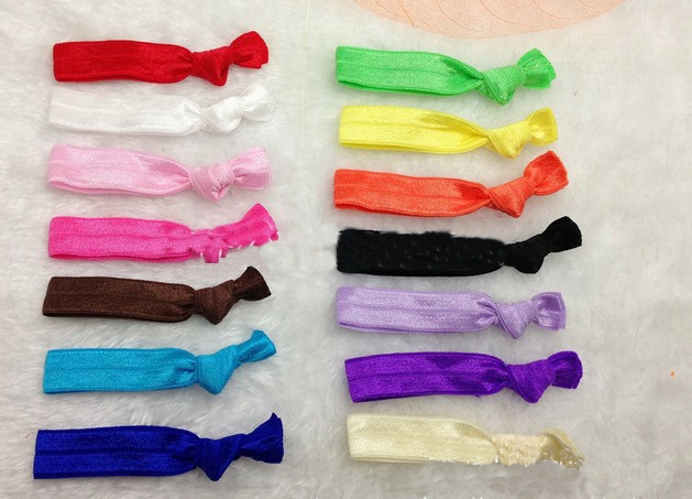 50pcs lady headbands girls' Elastic Hair ties bracelet Ribbon headwear elastic wristbands ponytail holder hair bands Hair Accessories F6510