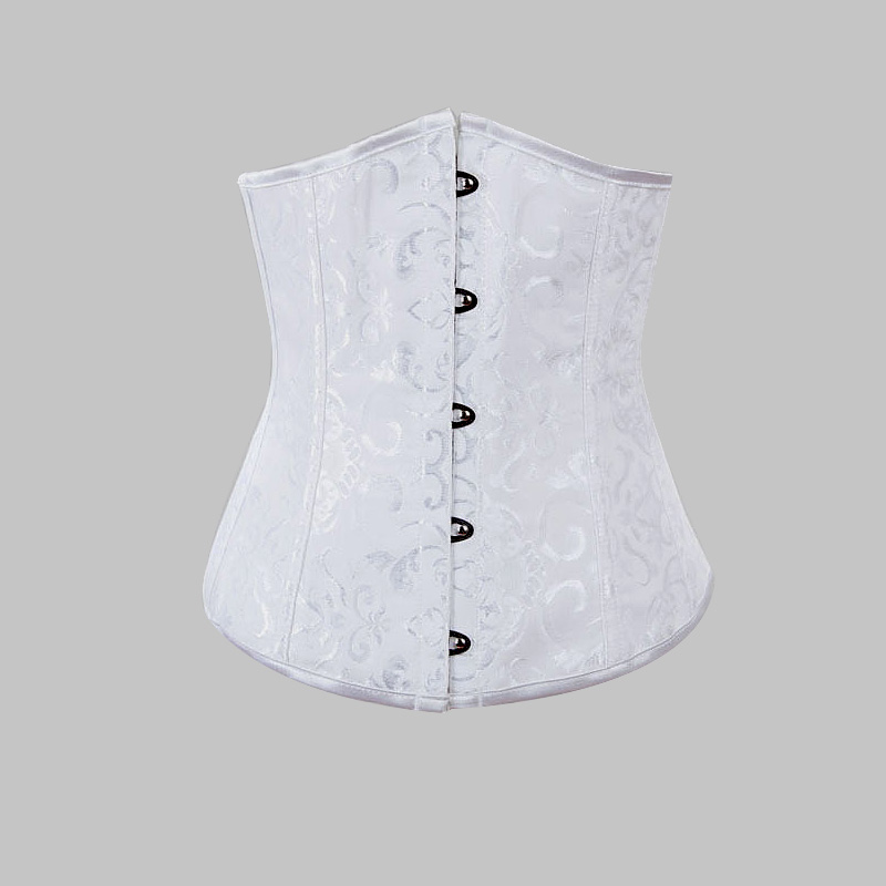 Waist Cincher Underbust Corset Black Boned Bustiers Floral Print Women Sexy Lingerie wholesale retail 8172