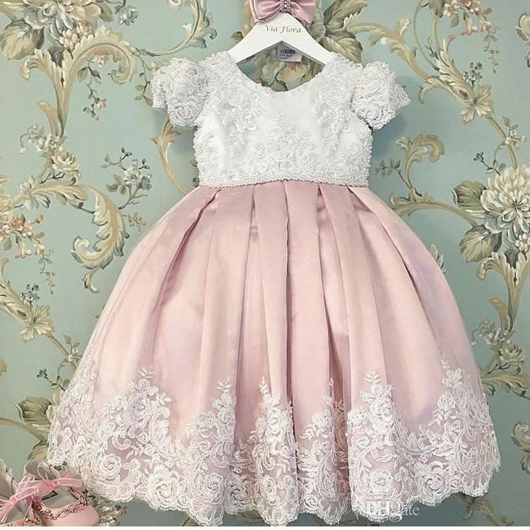 Vintage Ball Gown Lace Flower Girls Dresses With Short Sleeves For Weddings Toddler Birthday Gowns Ankle Length Beaded First Communion Dress, Yellow
Vintage Ball Gown Lace Flower Girls Dresses With Short Sleeves For Weddings Toddler Birthday Gowns Ankle Length Beaded First Communion Dress, Yellow
