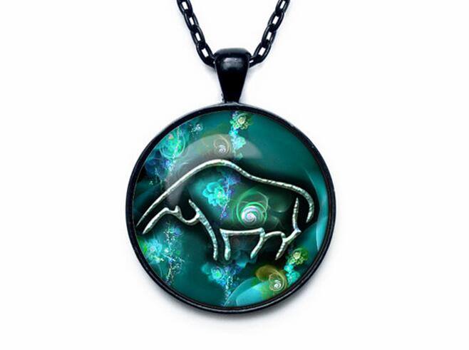 High quality Twelve Seasons Time Gemstone Glass Necklace Pendant Jewelry WFN357 (with chain) mix order 20 pieces a lot