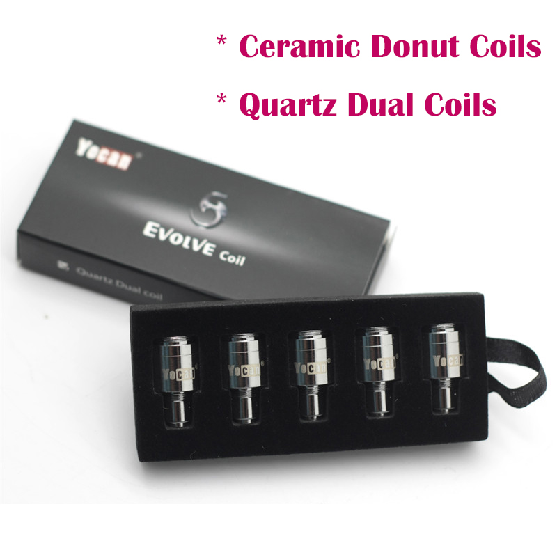 Newest Yocan Replacement Coils For Yocan Evolve Plus Kit QDC Quartz Dual Coils & Ceramic Donut Coils
Newest Yocan Replacement Coils For Yocan Evolve Plus Kit QDC Quartz Dual Coils & Ceramic Donut Coils