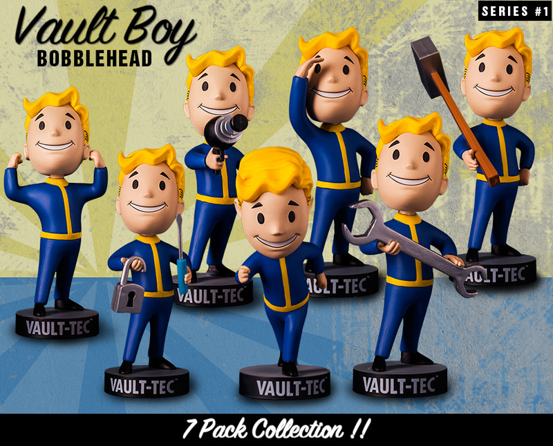 Fallout 4:Vault-Tec Pip Boy Lock Pick Actino Figure Vault Boy 5 inch Bobblehead Figure Toy Best gift foe Geek от DHgate WW